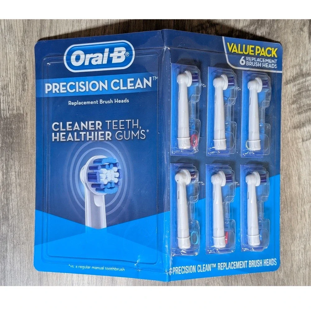 Oral-B Precision Clean Replacement Electric Toothbrush Heads 6 Count Value Pack